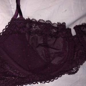 Purple lace bralette NWT